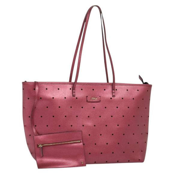 FENDI Tote Bag Leather Pink Auth 117915 - Picture 1 of 16